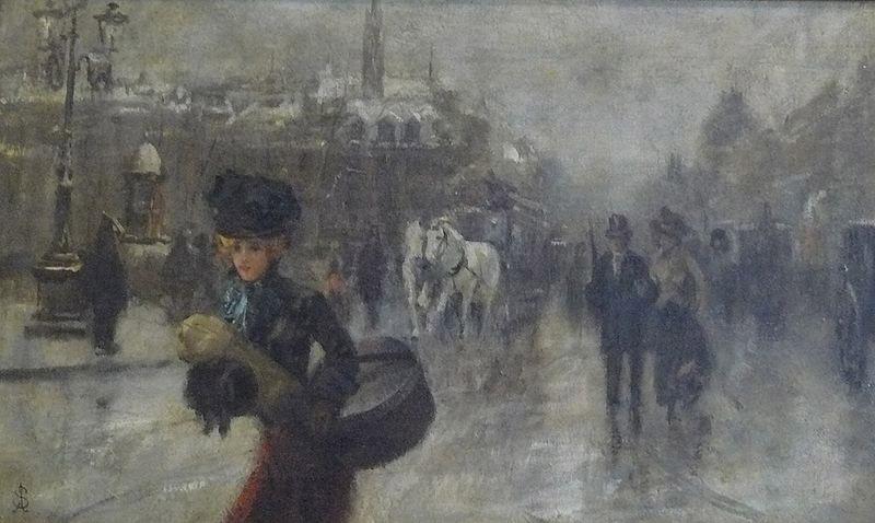 Alfred Stevens Elegants sur les Boulevards